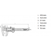 Mitutoyo Dijital Kumpas Data Aktarımlı 150 mm | 500-234-30