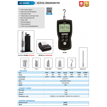 ACCUD Dijital Dinamometre DF Serisi 10N ACCUD Dijital Dinamometre DF Serisi 10N