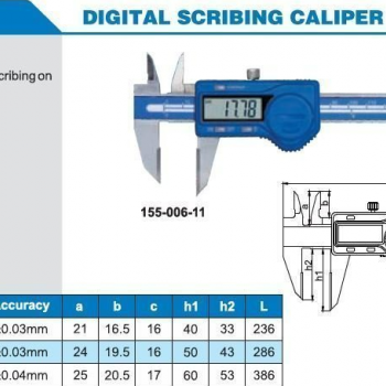 Accud Dijital Çizici Kumpası 150mm | 155-006-11