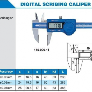 Accud Dijital Çizici Kumpas 200mm | 155-008-11
