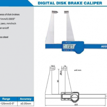 Accud Dijital Fren Diski Kumpası 125mm | 157-005-11