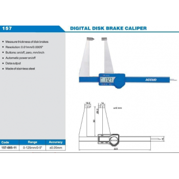 Accud Dijital Fren Diski Kumpası 0-150mm | 165-006-11