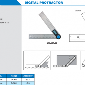 ACCUD Dijital Açı Ölçer | 821-008-01
