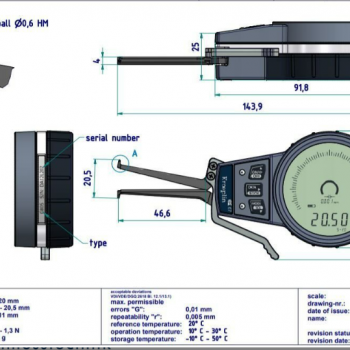 Dijital İç Çap Kanal Komparatörü '5-20 mm' | G005