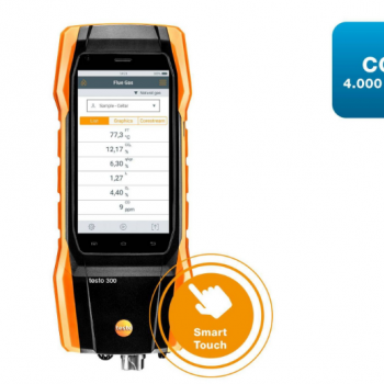 Testo Baca Gaz Analiz Cihazı (Akıllı Dokunmatik Ekran) | Testo 300