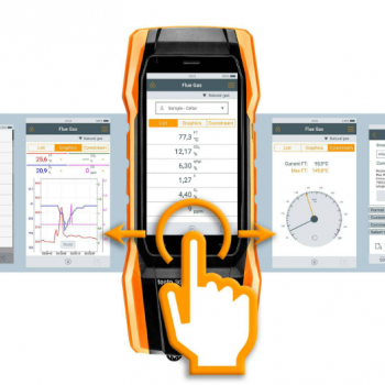Testo Baca Gaz Analiz Cihazı (Akıllı Dokunmatik Ekran) | Testo 300
