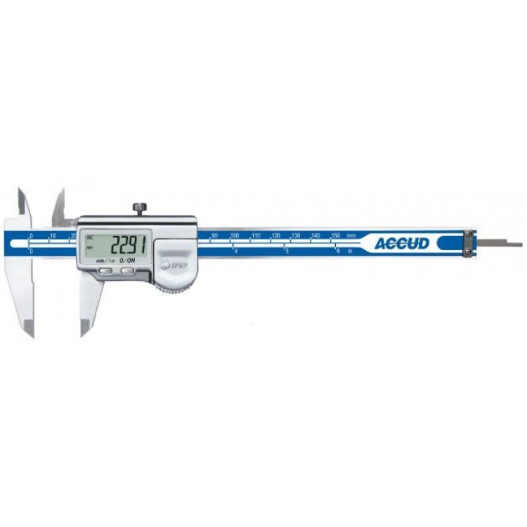 Accud Dijital Kumpas 200 mm IP67 | 112-008-12 Accud Dijital Kumpas 200 mm IP67 | 112-008-12
