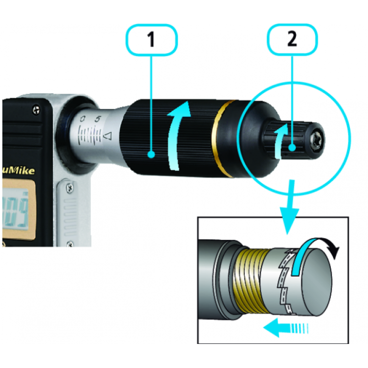 Mitutoyo Dijital Dış Çap Mikrometresi 0-25 mm | 293-145-30