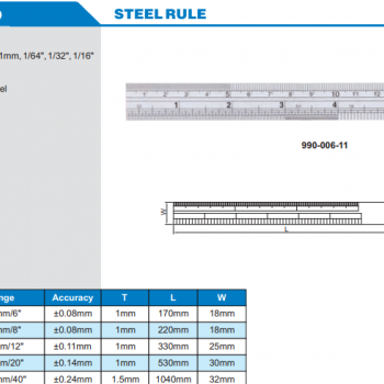 ACCUD Çelik Cetvel / 990-006-11