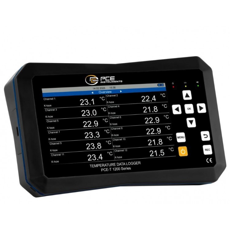 PCE 12 KANALLI TERMOMETRE | PCE-T 1220