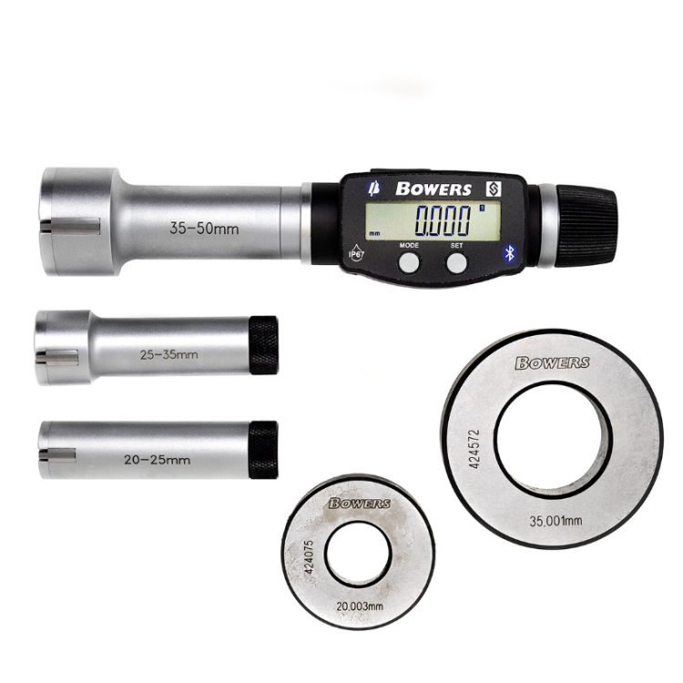 SXTD Dijital 3 Nokta Temaslı İç Çap Mikrometre Seti 20-50mm