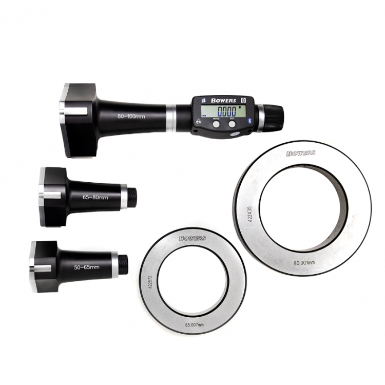 SXTD Dijital 3 Nokta Temaslı İç Çap Mikrometre Seti 50-100mm