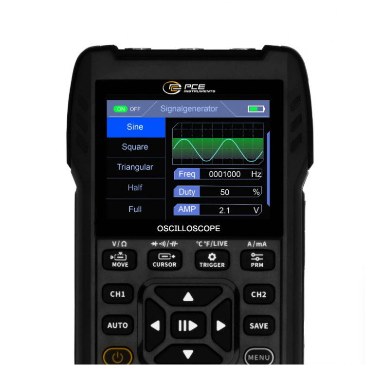 PCE OSİLOSKOP (10 MHz BANT GENİŞLİĞİ) | PCE-OC 50 PCE OSİLOSKOP (10 MHz BANT GENİŞLİĞİ) | PCE-OC 50