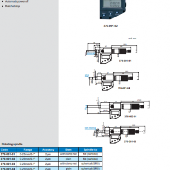ACCUD Derinlik Mikrometresi 0-50mm