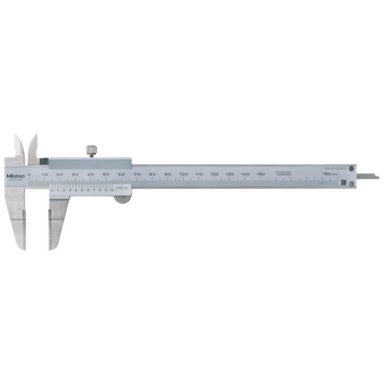 Mitutoyo İnce Çeneli Kanal Kumpası 0-150mm/0,02mm 