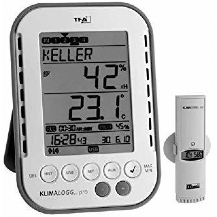 TFA Sıcaklık Ve Nem Kayıt Cihazı Datalogger | 30.3039.IT